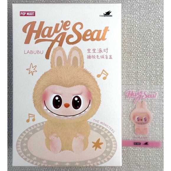 POP MART THE MONSTERS LABUBU “DADA” Have a Seat Vinyl Plush Single Blind Box - Picture 2 of 11
